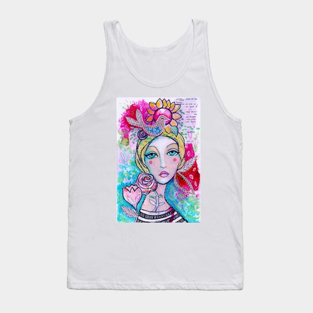 Flower Girl Tank Top by gaea